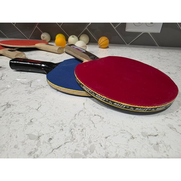 Ping Pong/Table Tennis Bundle – 6 Paddles, 2 Nets, 7 Balls, Mounting Hardware - Picture 2 of 3